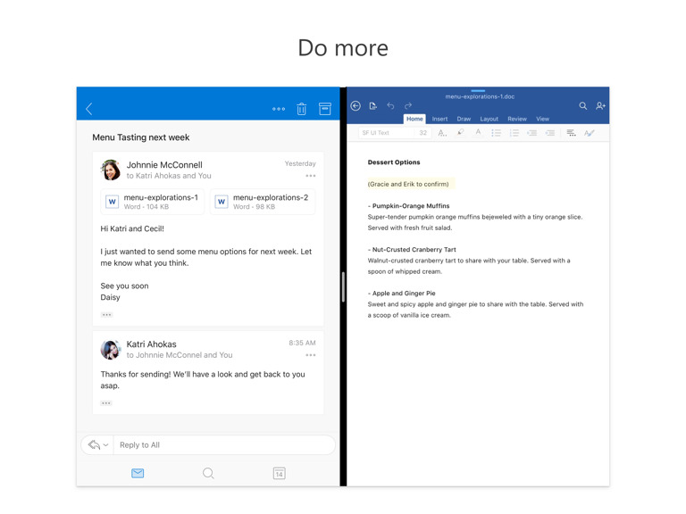 Microsoft Outlook Update Support Split View Ipad 3