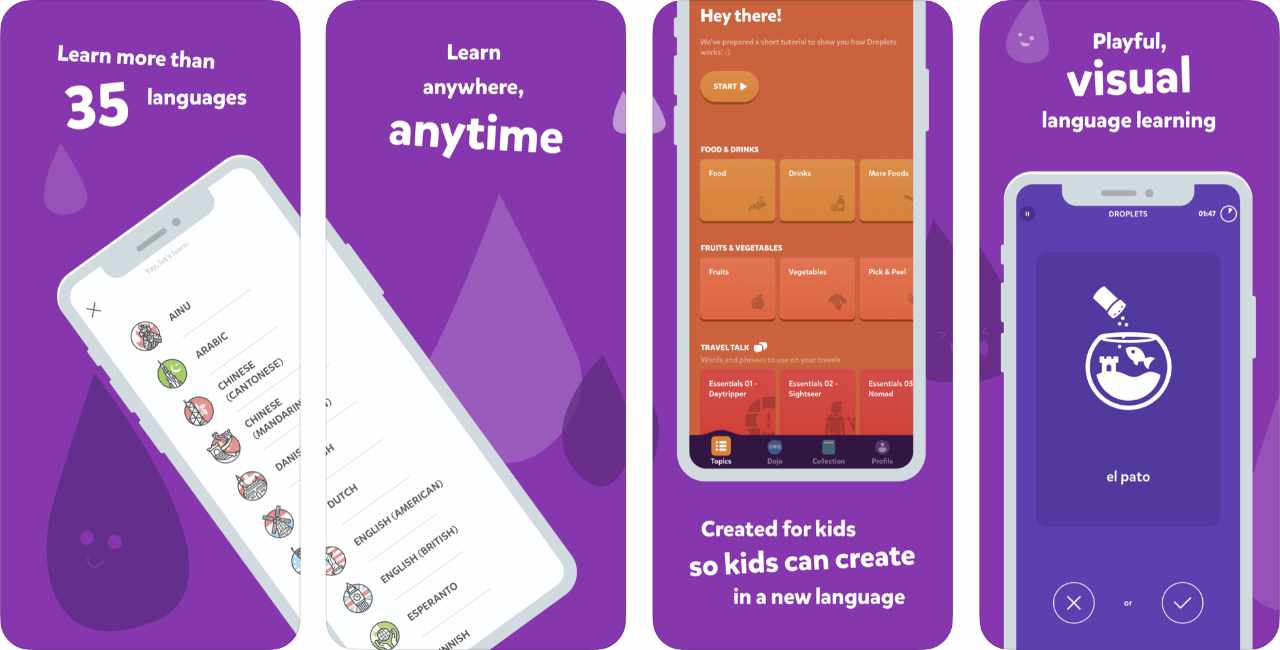 App Droplets Content