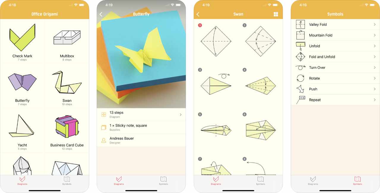 App Office Origami Content