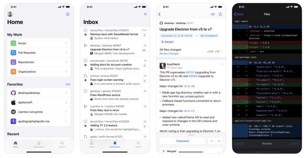 Github Released App For Iphone Ipad Manage Project For Developer 1