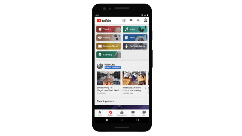 Youtube Update Change Trending To Explore Tab 1