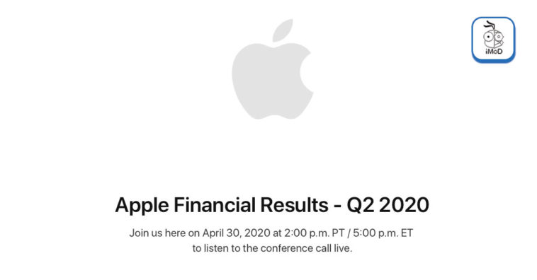 Apple Earnings Release Q2 2020 Date