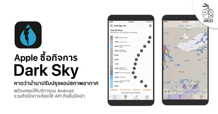 Apple Purchased Dark Sky App And Stop In Android