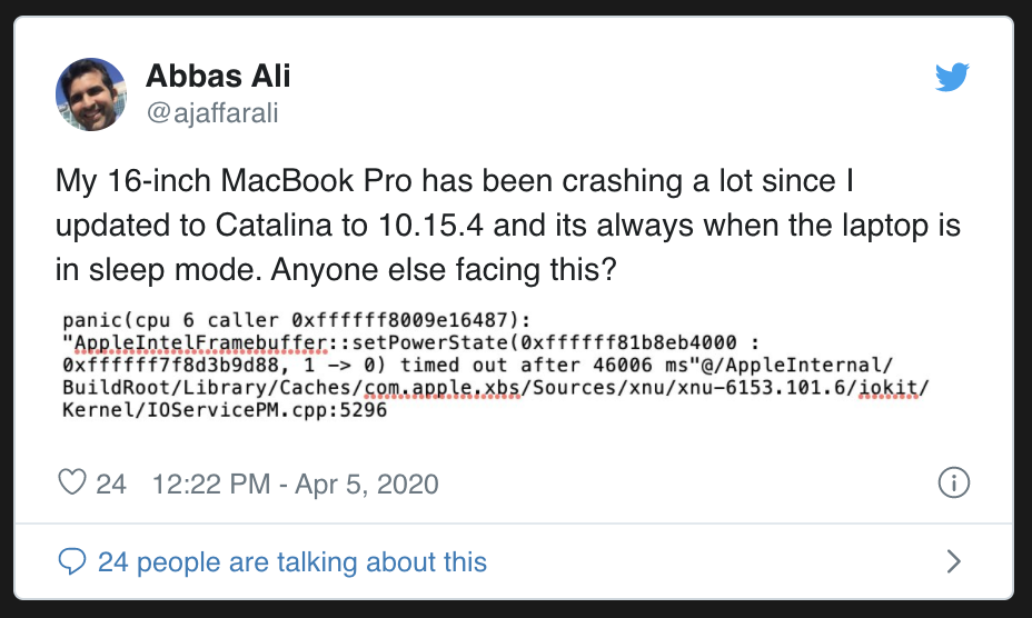 Macos Catalina 10 15 4 Crashing Issue 2