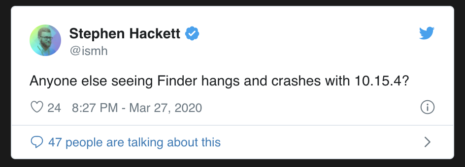 Macos Catalina 10 15 4 Crashing Issue 3