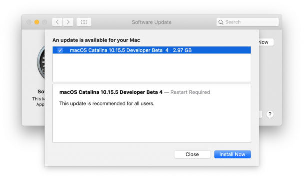 Apple ปล่อย macOS 10.15.5 beta 4 ให้นักพัฒนาอัปเดตแล้ว