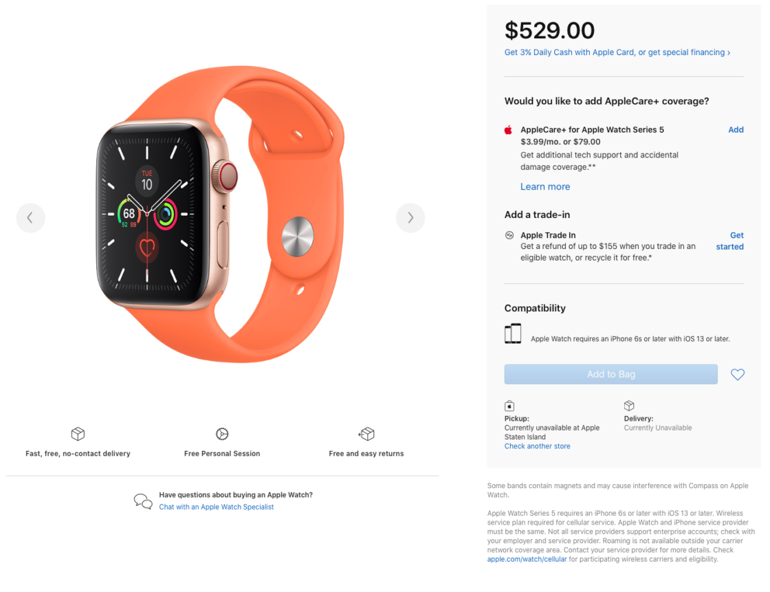 student discount on apple watch series 4