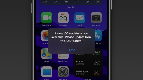 ผู้ใช้ iOS 14 เวอร์ชันเบต้า พบการแจ้งเตือนให้อัปเดต iOS ใหม่ซ้ำ ๆ