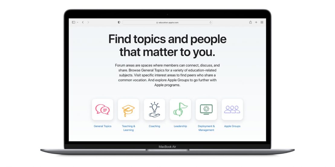 เปิดตัว Apple Education Community พื้นที่เพื่อการเรียนรู้ใหม่สำหรับนัก