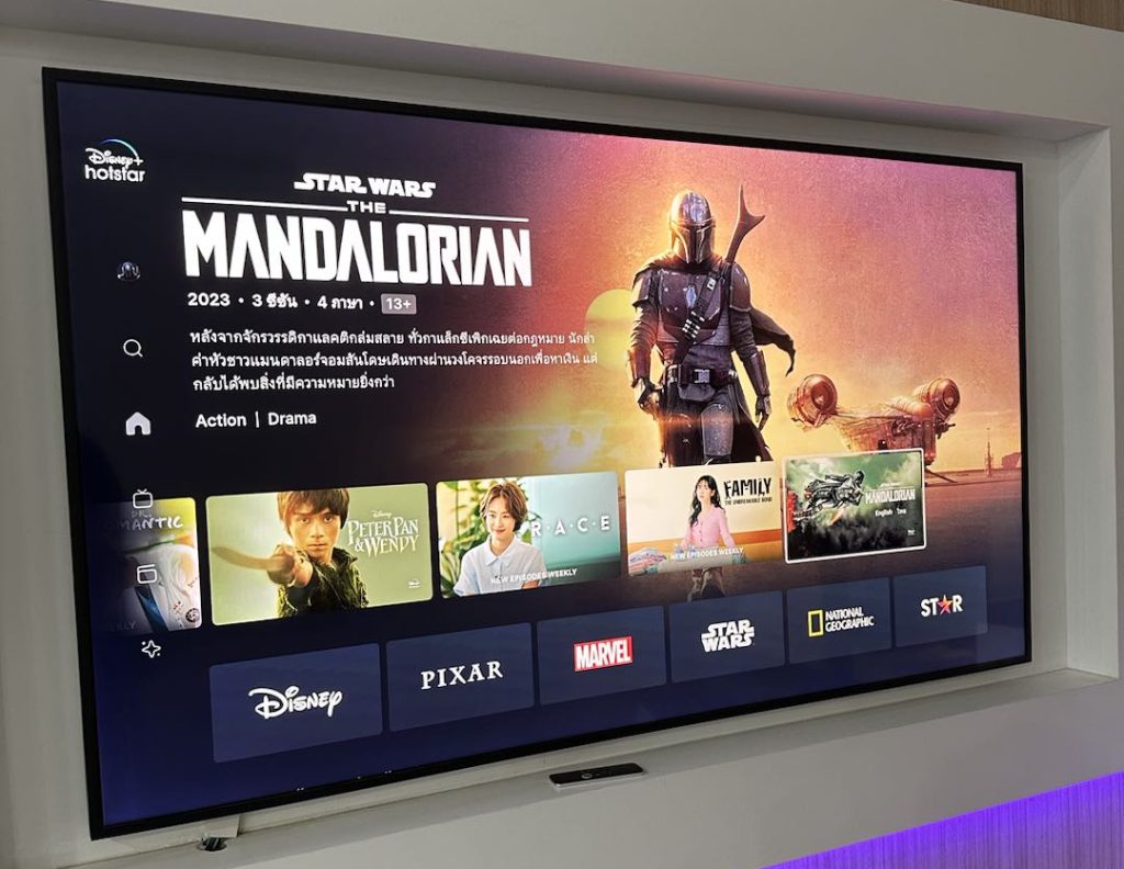 Disney+ Hotstar อัปเดตหน้าแอปใหม่ รองรับบนสมาร์ตทีวี Samsung ด้วย